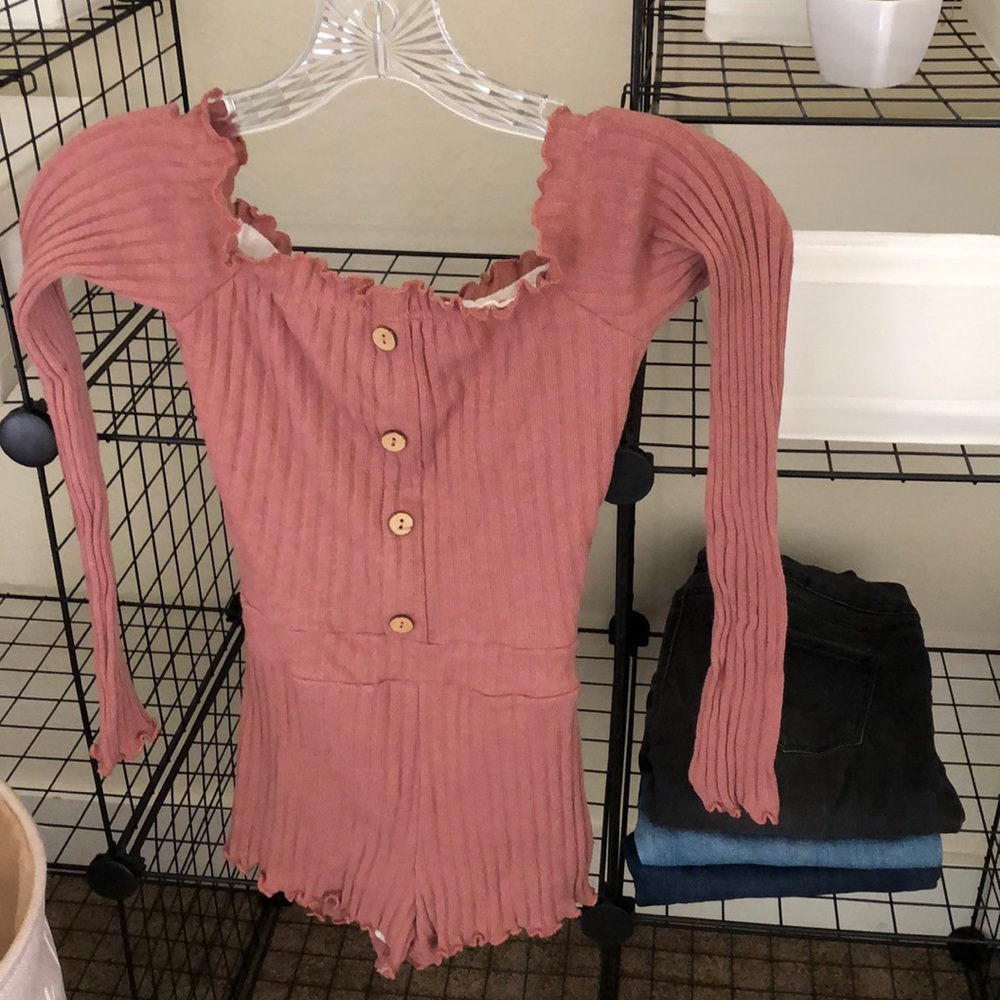 Fashion dusty pink body suit